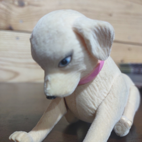 Barbie Doll Luv Me 3 Taffy Mom Dog Pink Collar Jointed Bobble Head replacement - Picture 4 of 8